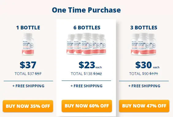 NativePath Krill Oil pricing Details