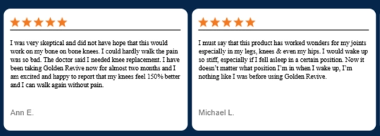 Golden Revive Plus Customer Reviews
